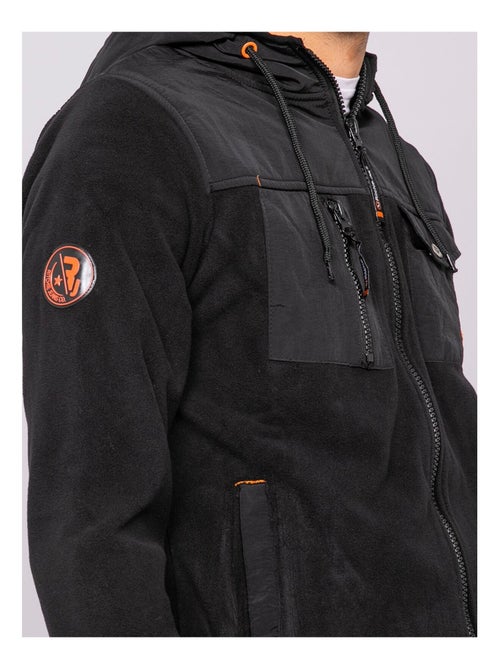 Gilet polaire capuche zip ZIGGY - Kiabi