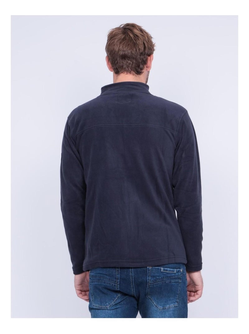 Gilet polaire col montant ZECAMO Gris foncé - Kiabi