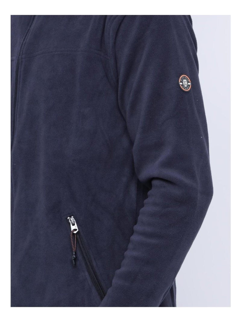 Gilet polaire col montant ZECAMO Gris foncé - Kiabi