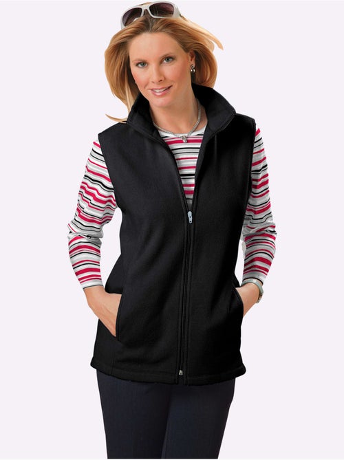Gilet polaire doux à col montant avec poches princesses - Taille standard - Moda Vilona - Kiabi Gilet polaire doux à col montant avec poches princesses - Taille standard - Moda Vilona - Kiabi