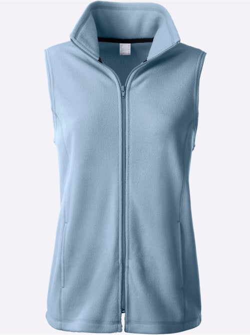 Gilet polaire doux à col montant et poches pratiques - Taille standard - Moda Vilona - Kiabi Gilet polaire doux à col montant et poches pratiques - Taille standard - Moda Vilona - Kiabi