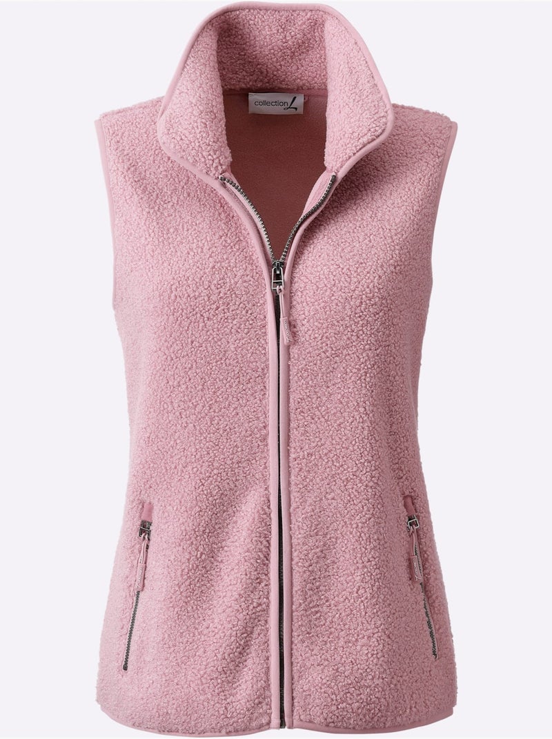 Gilet polaire en polaire douce et moelleuse - taille standard - witt Mauve - Kiabi