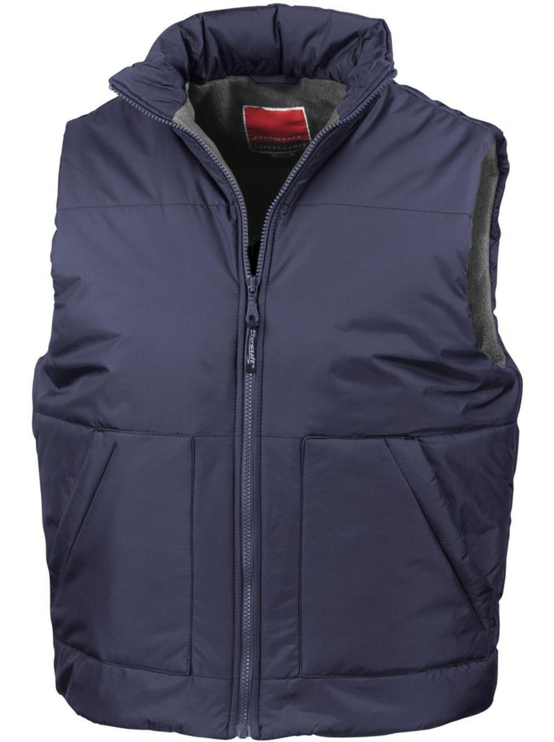 Gilet polaire imperméable respirant - result Bleu marine - Kiabi