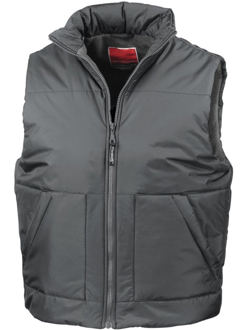 Gilet polaire imperméable respirant - result Gris foncé - Kiabi