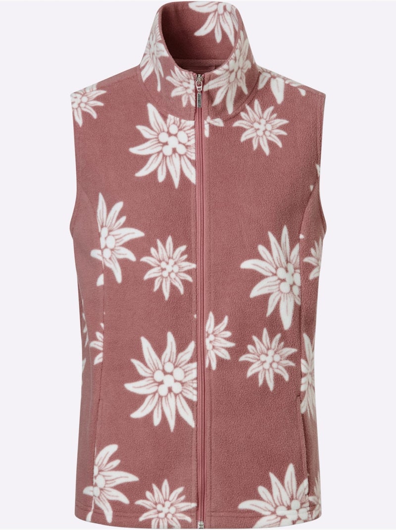 Gilet polaire qualité polaire chaude - taille standard - moda vilona Bois de rose - Kiabi