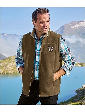 Gilet polaire zippé doublé sherpa - atlas for men