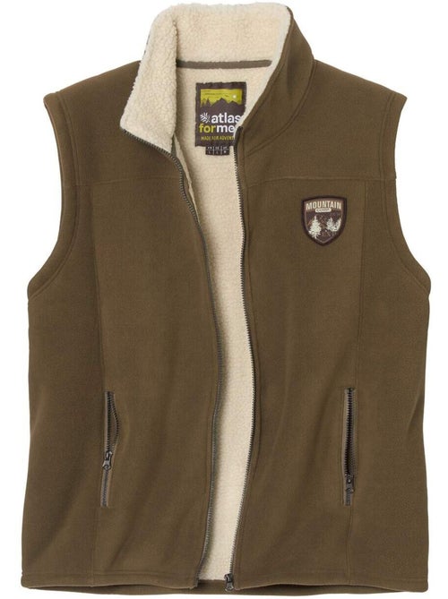 Gilet polaire zippé doublé sherpa - atlas for men - Kiabi Gilet polaire zippé doublé sherpa - atlas for men - Kiabi