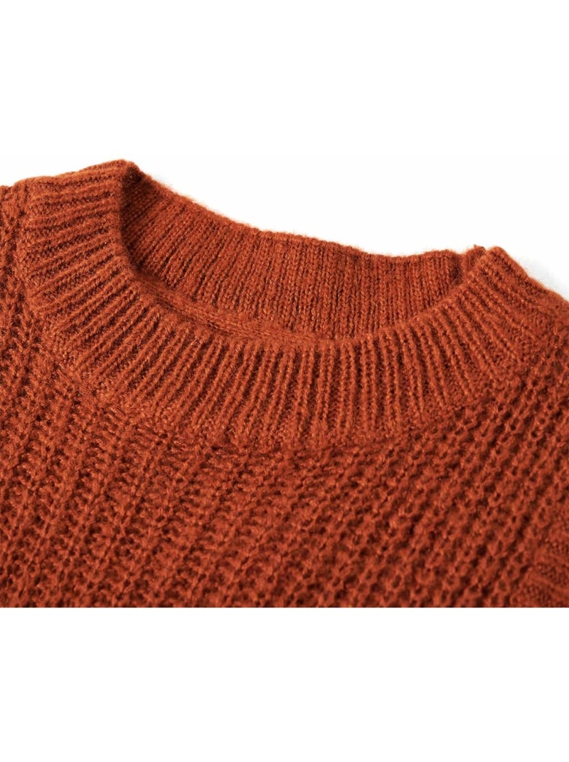 Gilet Pull Pour Enfants Acrylique - VidaXL Camel - Kiabi