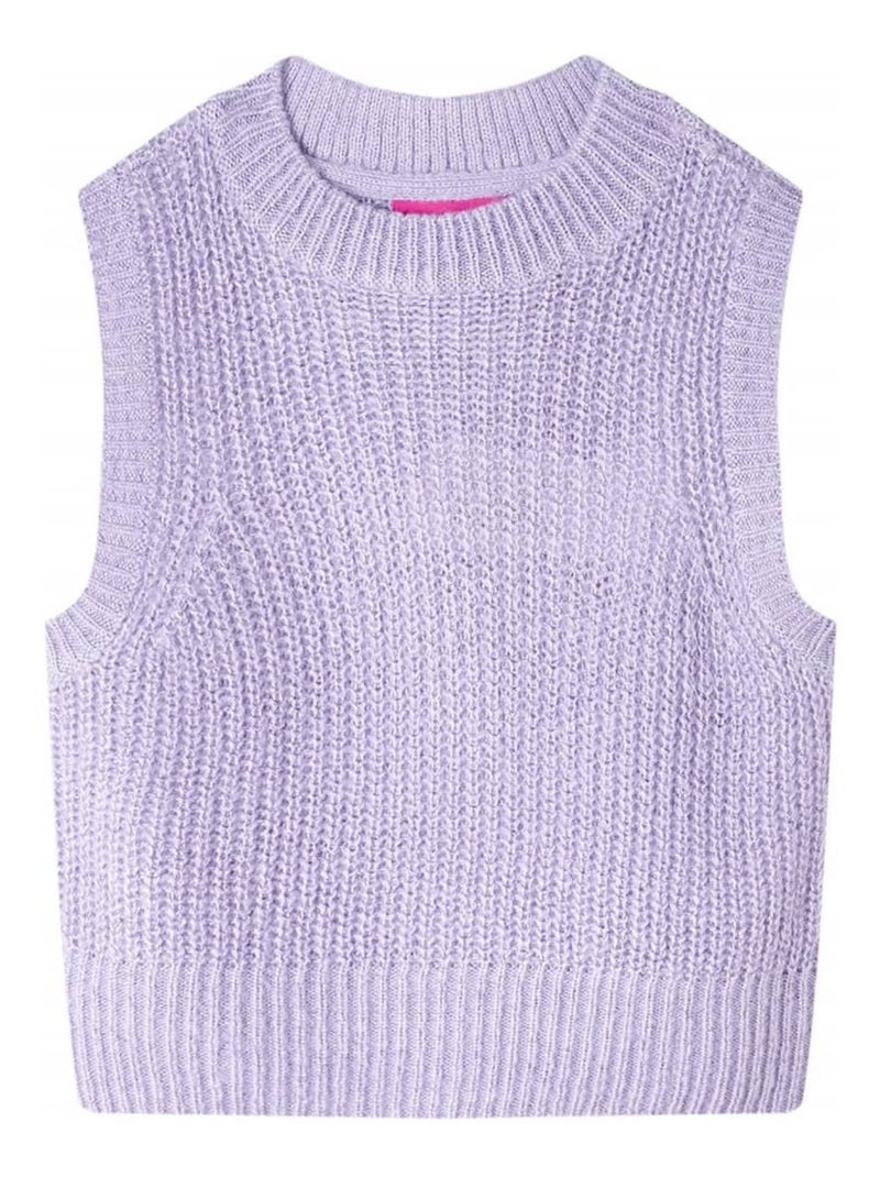 Gilet Pull Pour Enfants Acrylique - VidaXL Violet - Kiabi