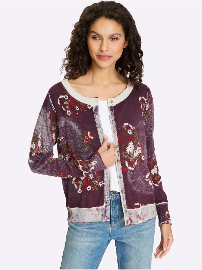 Gilet Pur Coton - Taille Standard - helline Bordeaux - Kiabi