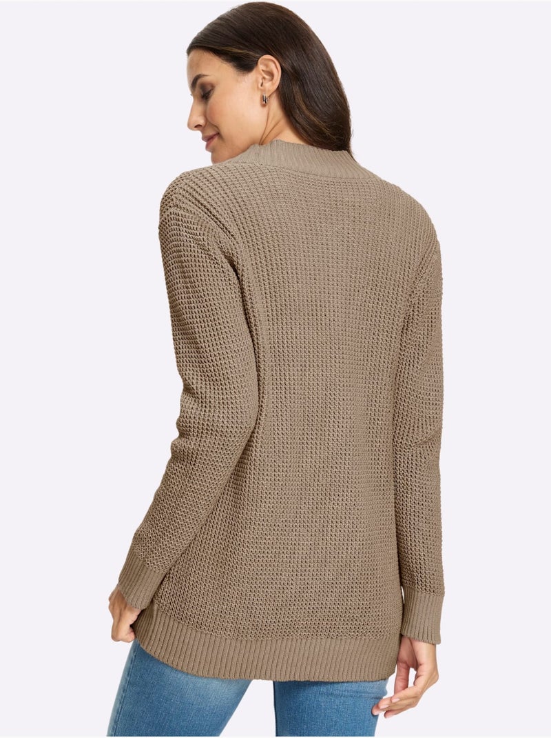 Gilet Pur Coton - Taille Standard - Witt Beige - Kiabi