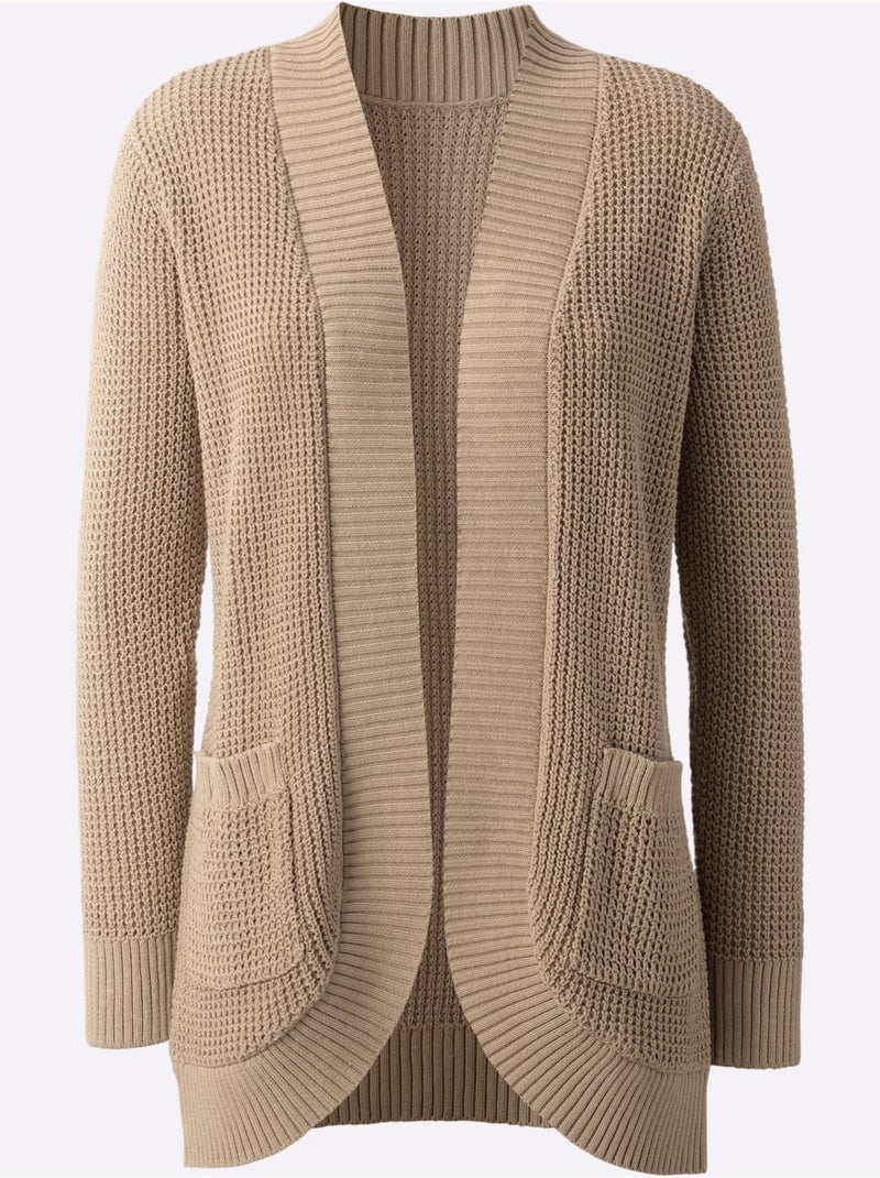 Gilet Pur Coton - Taille Standard - Witt Beige - Kiabi