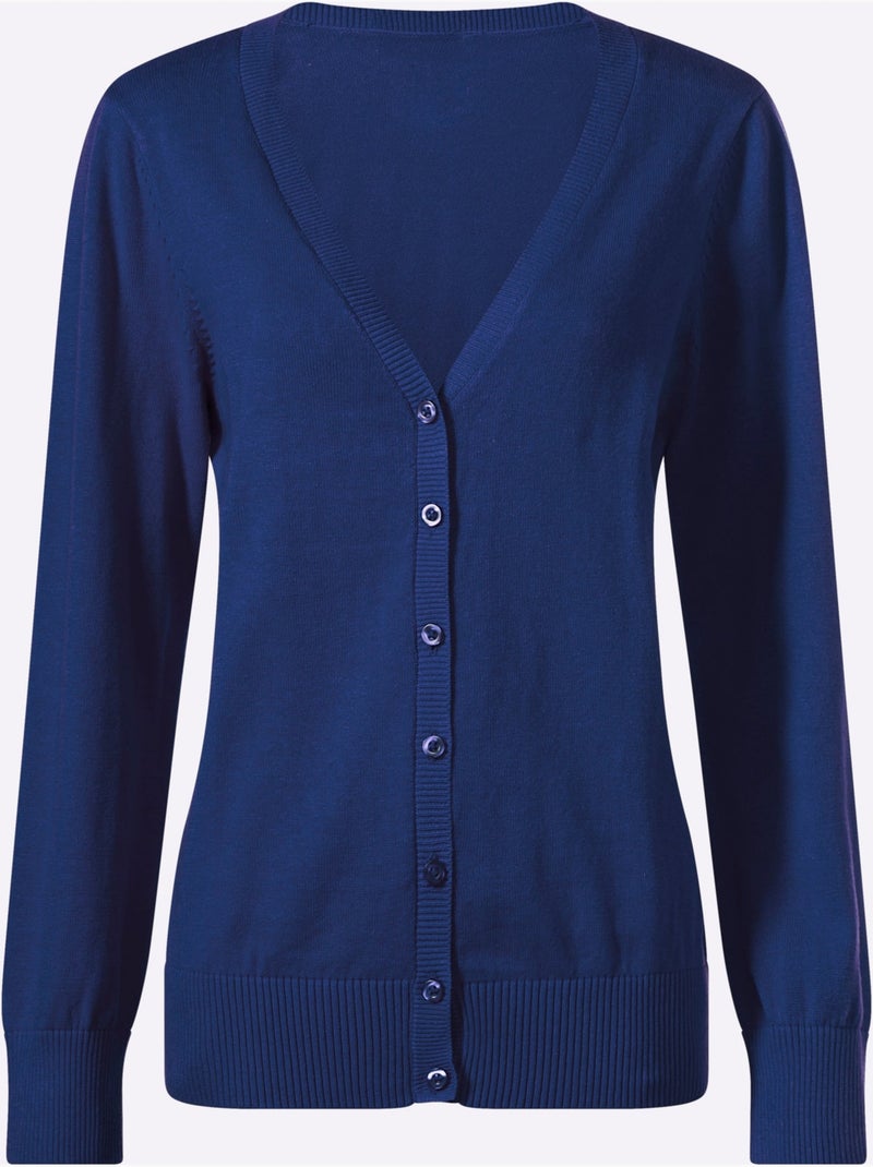 Gilet Pur Coton - Taille Standard - Witt Bleu roi - Kiabi