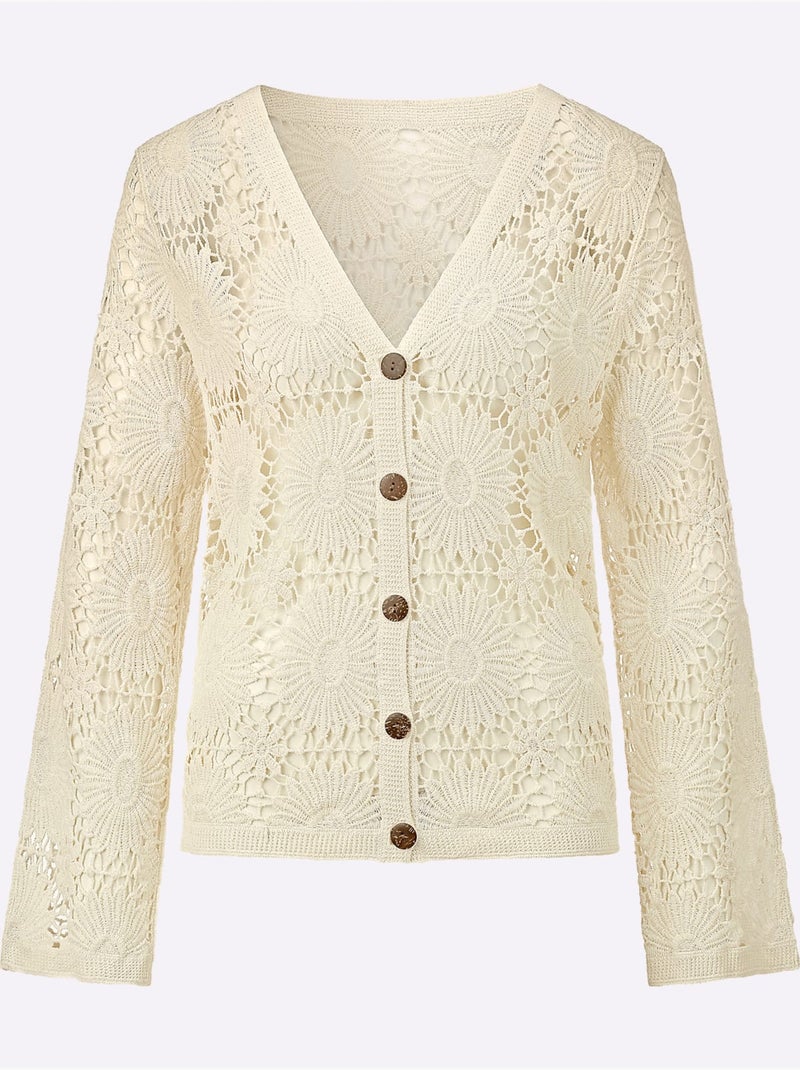 Gilet Pur Coton - Taille Standard - Witt Ivoire - Kiabi