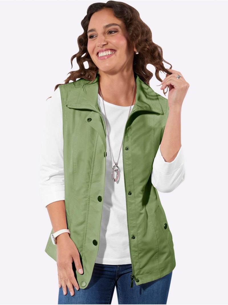 Gilet Qualité Microfibre Douce - Taille Standard - Witt Vert eucalyptus - Kiabi