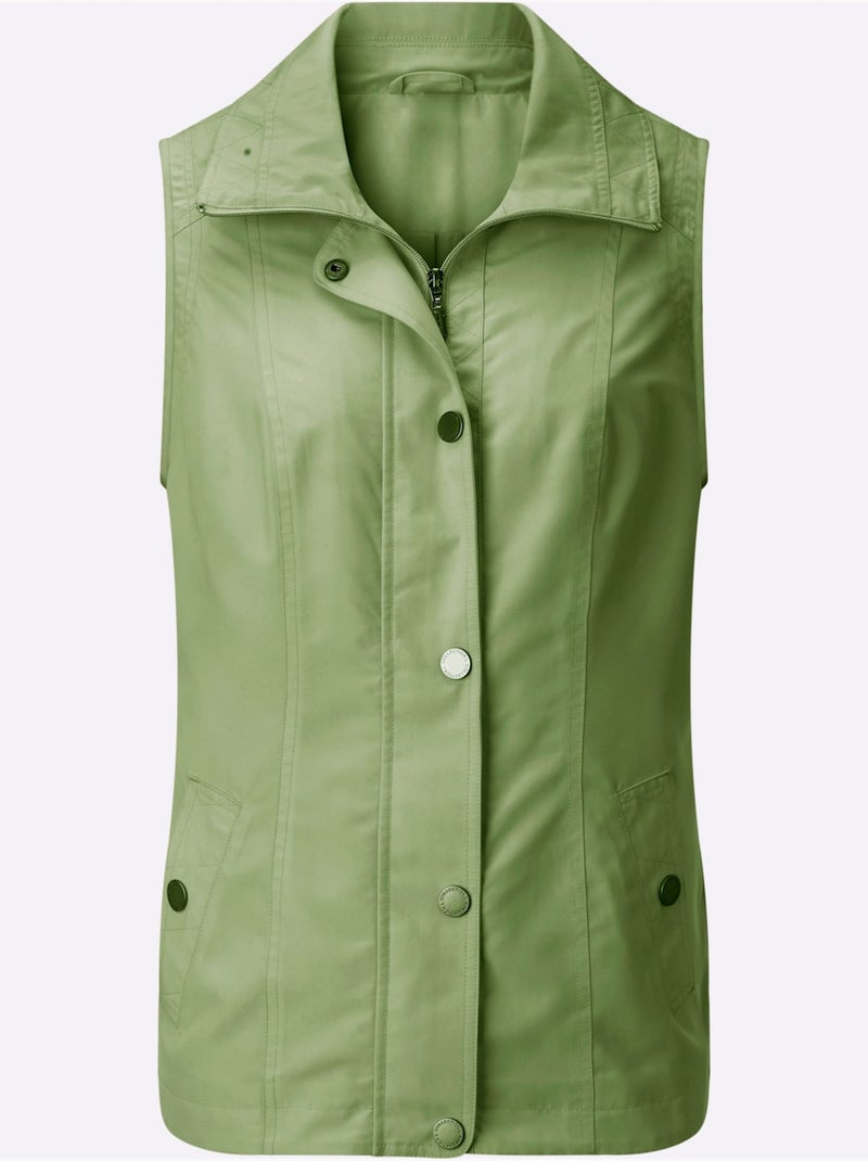 Gilet Qualité Microfibre Douce - Taille Standard - Witt Vert eucalyptus - Kiabi