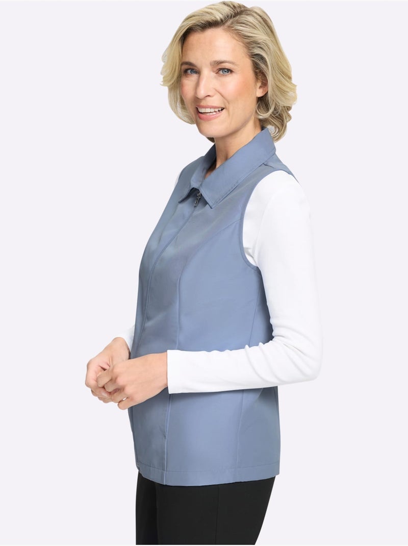 Gilet qualité tissée - taille standard - moda vilona Bleu - Kiabi