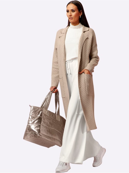 Gilet rayures diagonales tendance - taille standard - helline - Kiabi