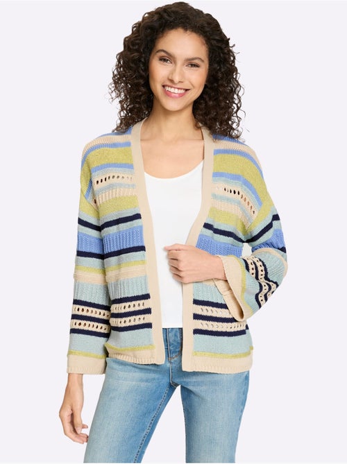 Gilet Rayures Faciles à Assortir - Taille Standard - Helline - Kiabi Gilet Rayures Faciles à Assortir - Taille Standard - Helline - Kiabi