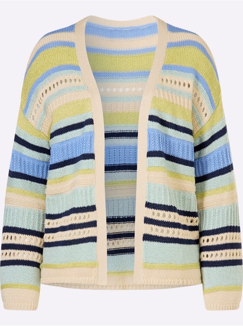 Gilet Rayures Faciles à Assortir - Taille Standard - Helline - Kiabi Gilet Rayures Faciles à Assortir - Taille Standard - Helline - Kiabi