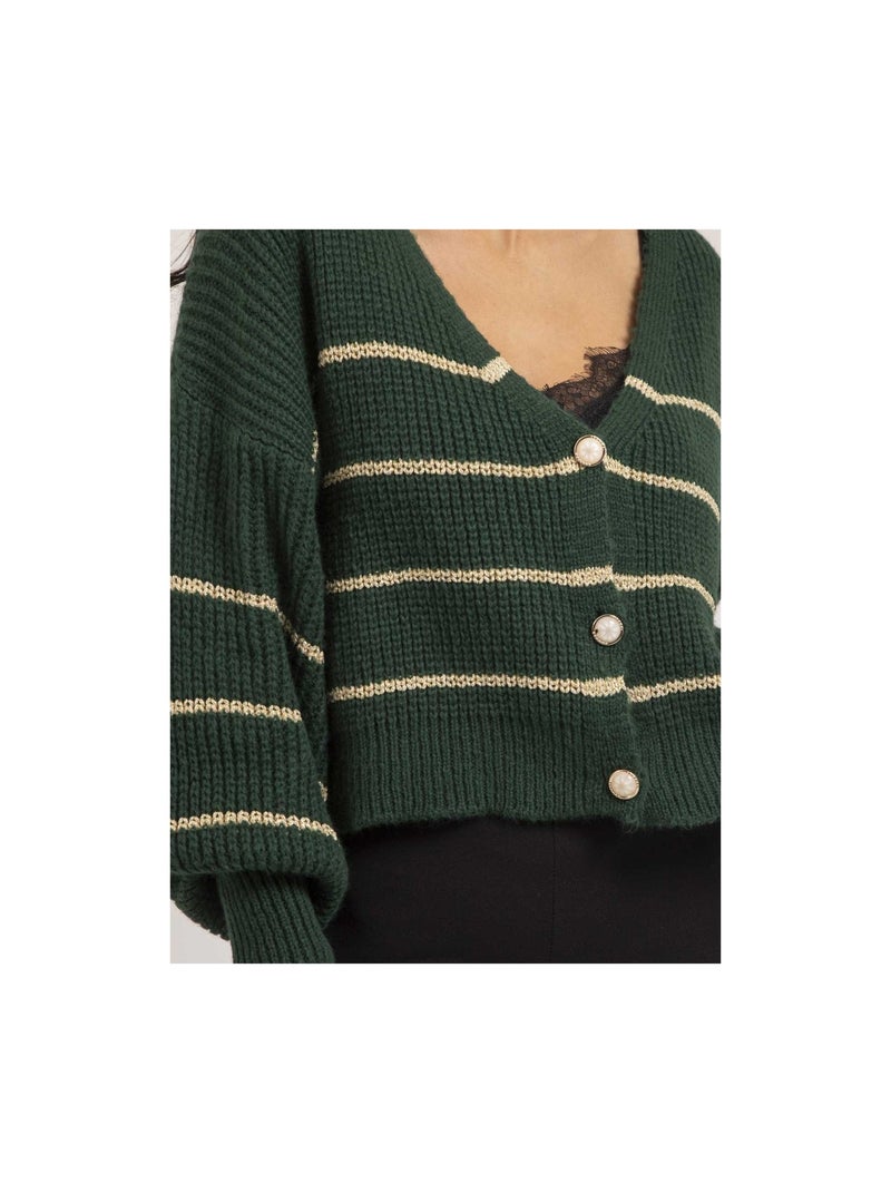 Gilet rayures KONE Vert forêt - Kiabi
