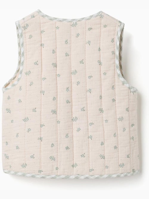 Gilet rembourré en coton à motif - Kiabi Gilet rembourré en coton à motif - Kiabi