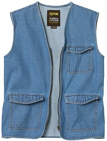 Gilet reporter en jean - atlas for men