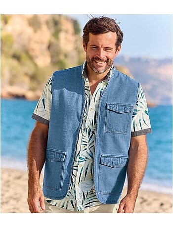 Gilet reporter en jean - atlas for men