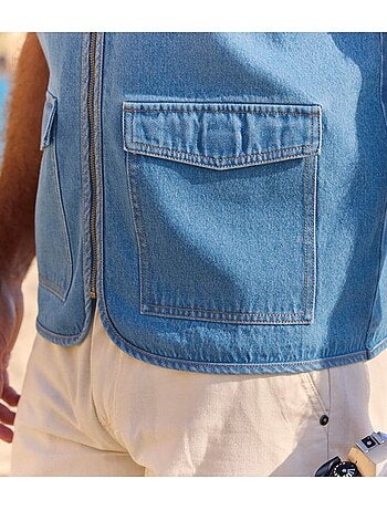 Gilet reporter en jean - atlas for men