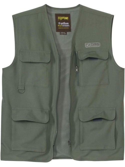 Gilet Reporter Sans Manches Multipoche - ATLAS FOR MEN - Kiabi Gilet Reporter Sans Manches Multipoche - ATLAS FOR MEN - Kiabi