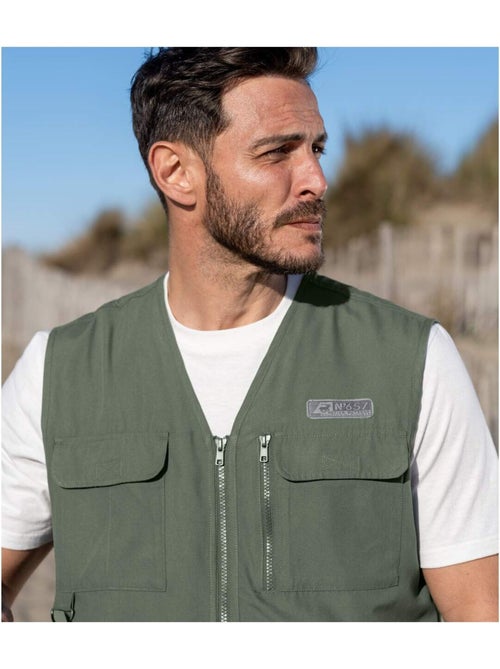 Gilet Reporter Sans Manches Multipoche - ATLAS FOR MEN - Kiabi Gilet Reporter Sans Manches Multipoche - ATLAS FOR MEN - Kiabi
