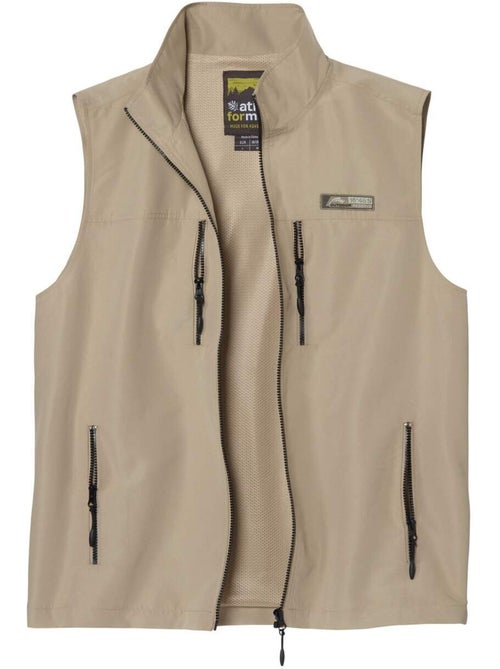 Gilet Reporter Zippé   - ATLAS FOR MEN - Kiabi
