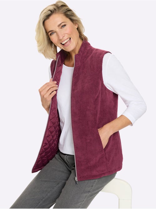 Gilet réversible - taille standard - moda vilona - Kiabi Gilet réversible - taille standard - moda vilona - Kiabi
