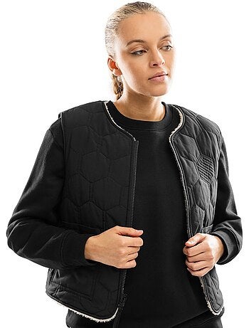 Gilet réversible matelassé doublé sherpa femme lifestyle femme scape