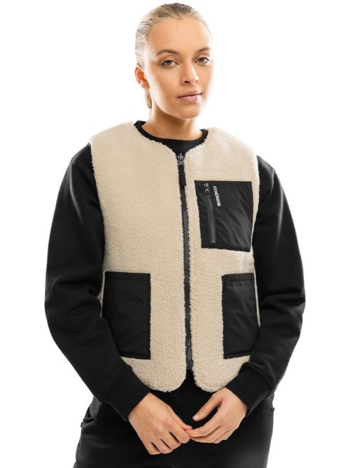 Gilet réversible matelassé doublé sherpa femme lifestyle femme scape - Kiabi Gilet réversible matelassé doublé sherpa femme lifestyle femme scape - Kiabi