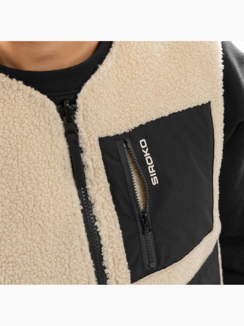 Gilet réversible matelassé doublé sherpa femme lifestyle femme scape - Kiabi Gilet réversible matelassé doublé sherpa femme lifestyle femme scape - Kiabi