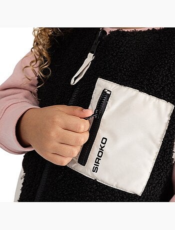Gilet réversible matelassé doublé sherpa fille lifestyle enfants explorer-g