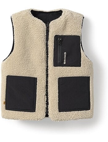 Gilet réversible matelassé doublé sherpa fille lifestyle enfants tiny-g