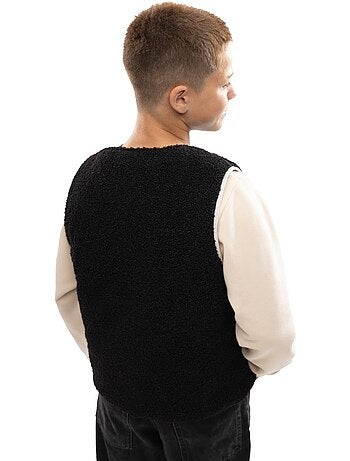 Gilet réversible matelassé doublé sherpa garçon lifestyle enfants explorer