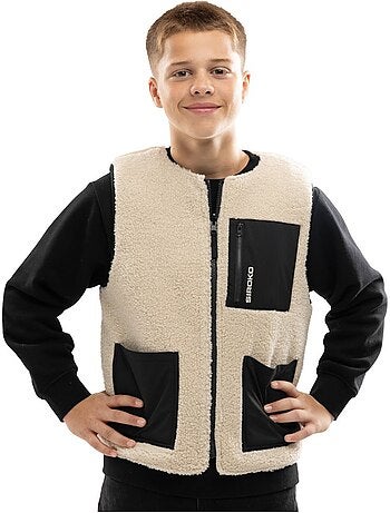 Gilet réversible matelassé doublé sherpa garçon lifestyle enfants tiny