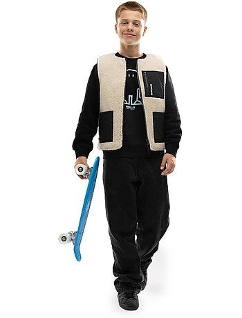 Gilet réversible matelassé doublé sherpa garçon lifestyle enfants tiny