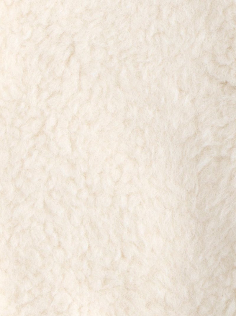 Gilet sans manche bébé en sherpa et intérieur gaze de coton léopard - SAUTHON Ecru - Kiabi