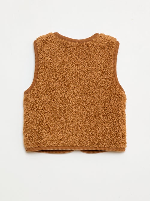 Gilet sans manche effet moutonné - Kiabi