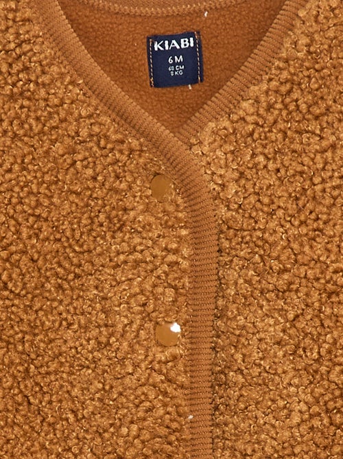 Gilet sans manche effet moutonné - Kiabi