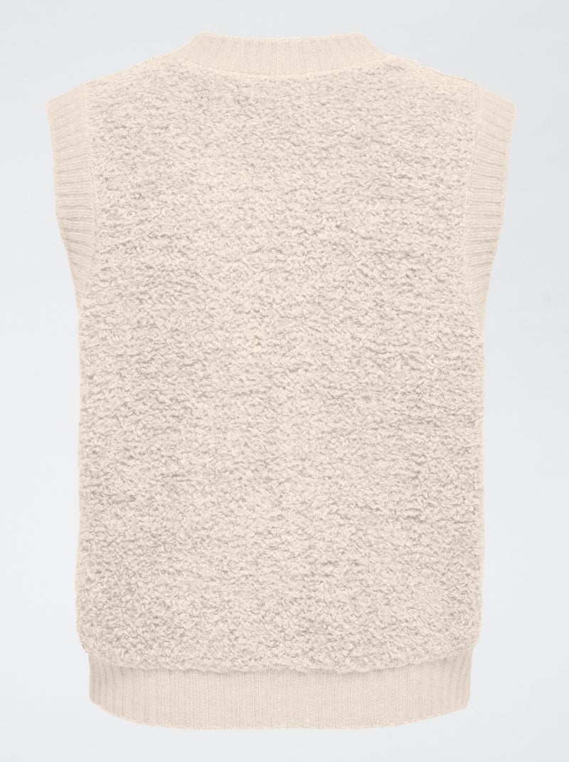 Gilet sans manche 'JDY' uni Blanc - Kiabi