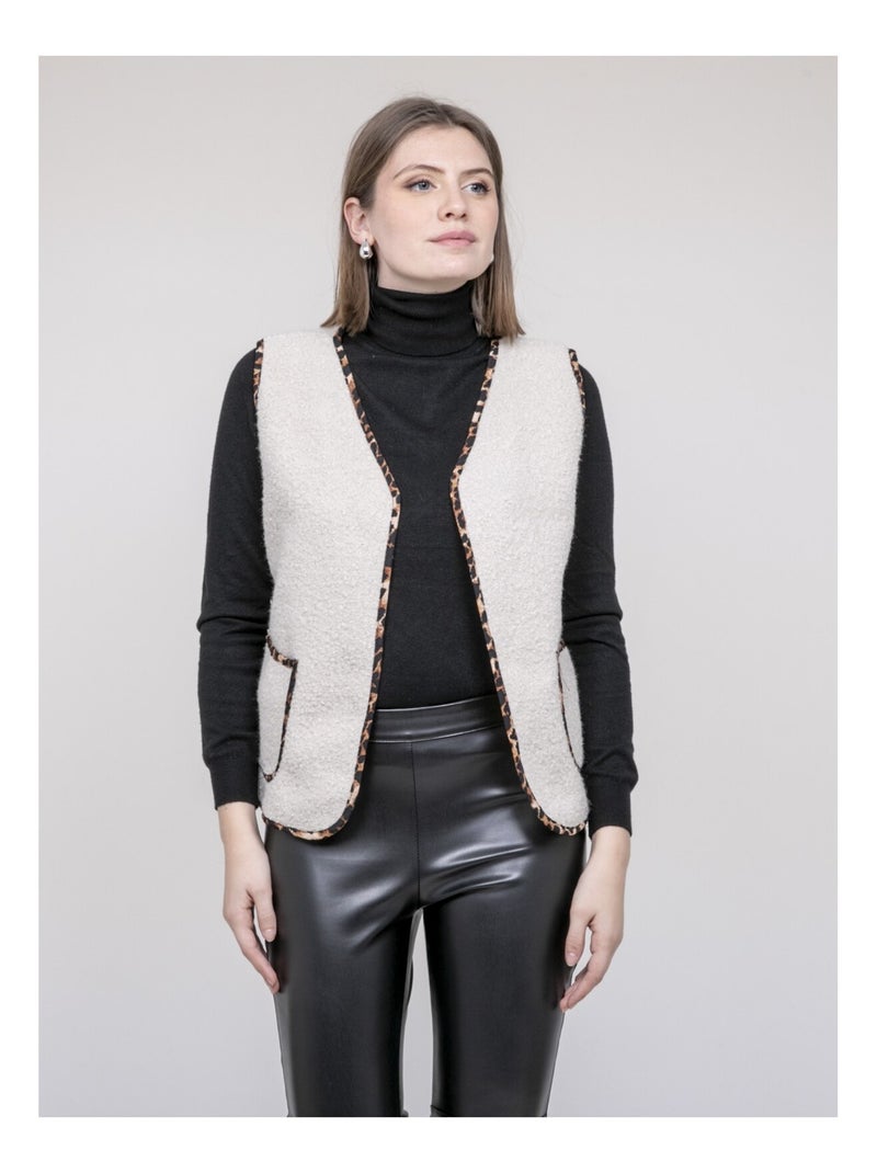 Gilet sans manche UGINA Ecru - Kiabi