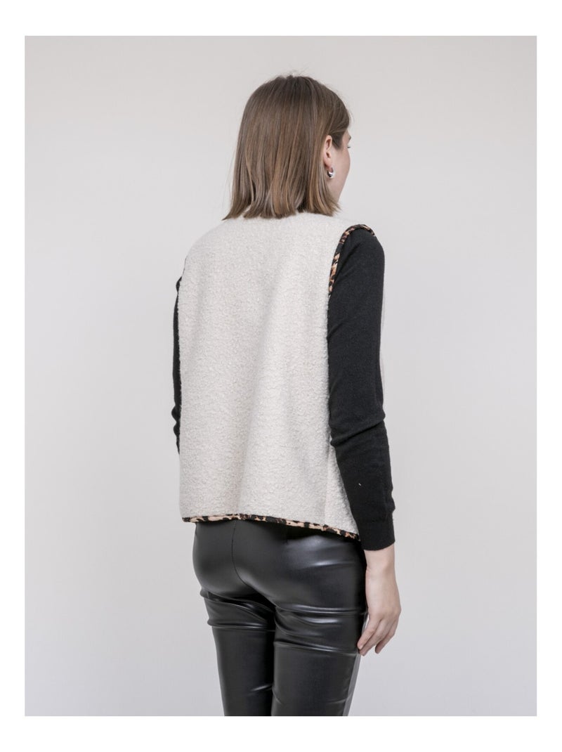 Gilet sans manche UGINA Ecru - Kiabi
