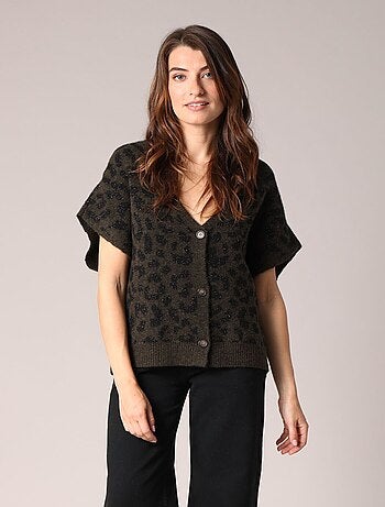 Gilet sans manches à imprimé léopard
'Deeluxe'