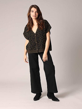 Gilet sans manches à imprimé léopard
'Deeluxe'