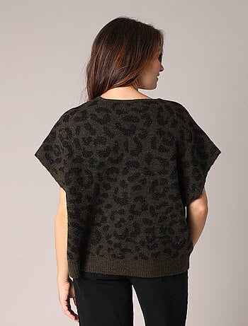 Gilet sans manches à imprimé léopard
'Deeluxe'